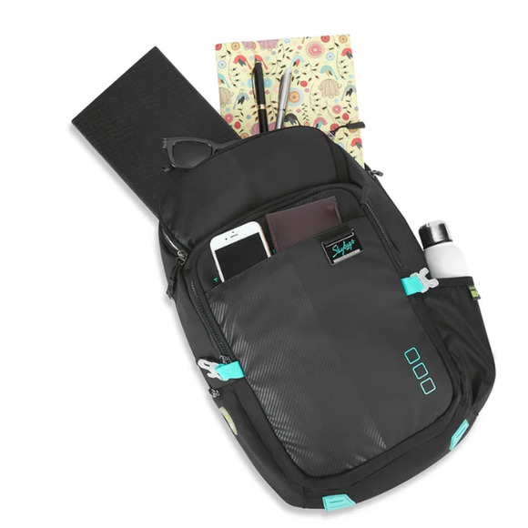 VIP SKYBAGS Skybags Valor Pro 02 "Laptop Backpack Black - Picture 3 of 8